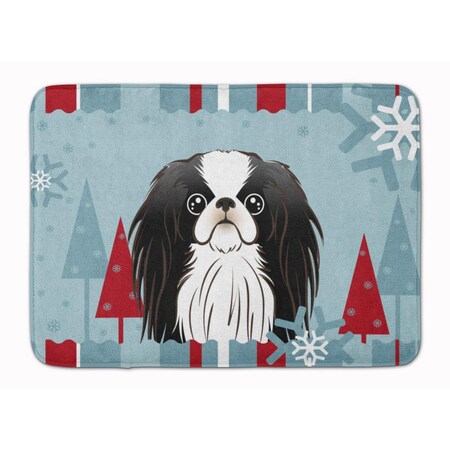 Carolines Treasures Winter Holiday Japanese Chin Machine Washable Memory Foam Mat BB1726RUG